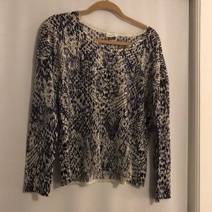 Garnet Hill Navy Sweater